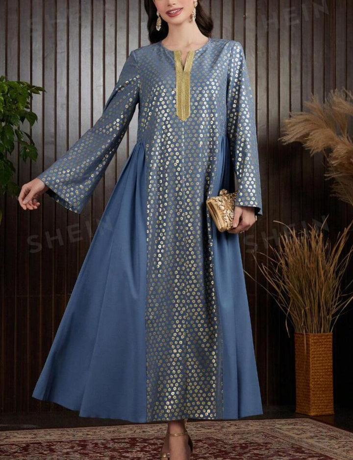 SHEIN maxi ruha, kék