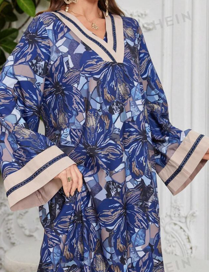 Shein maxi ruha, kék