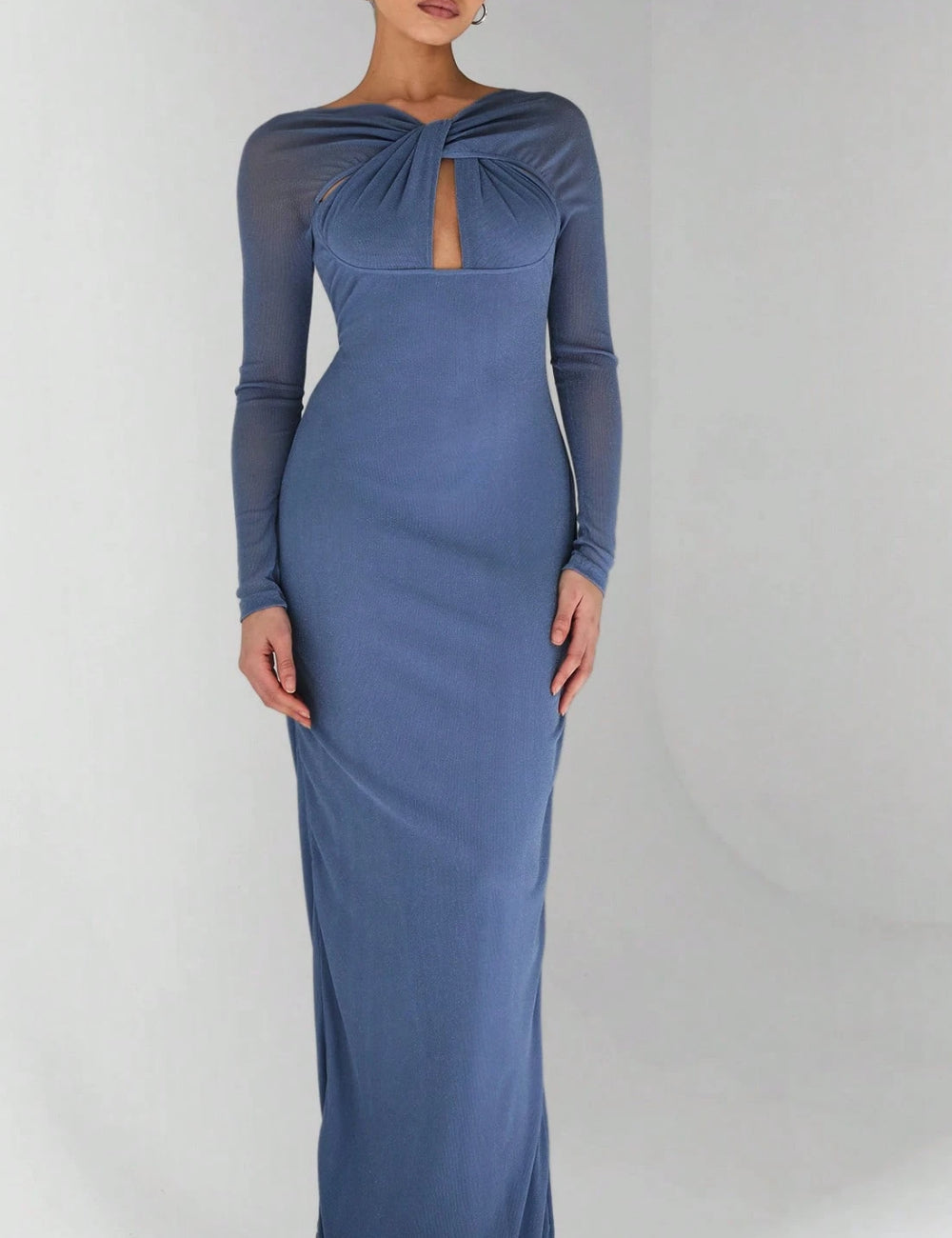 Shein maxi ruha, kék
