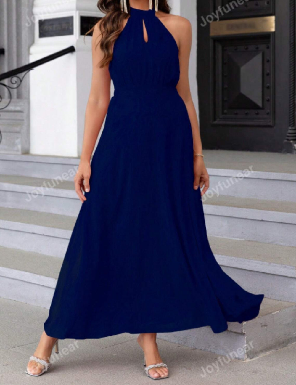 SHEIN maxi ruha, kék