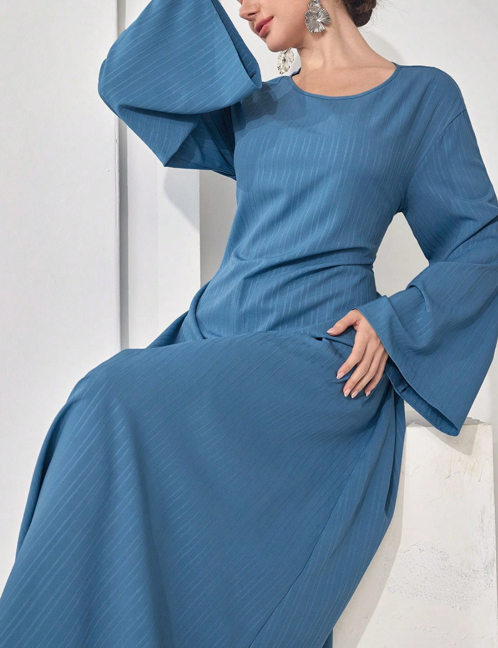 Shein maxi ruha, kék