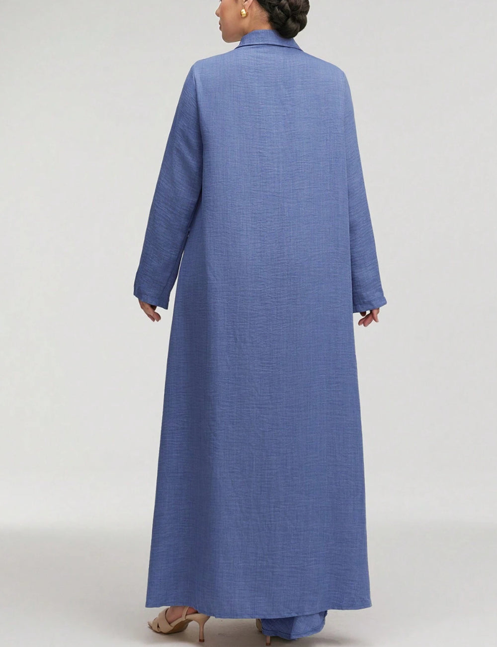 Shein maxi dress, blue