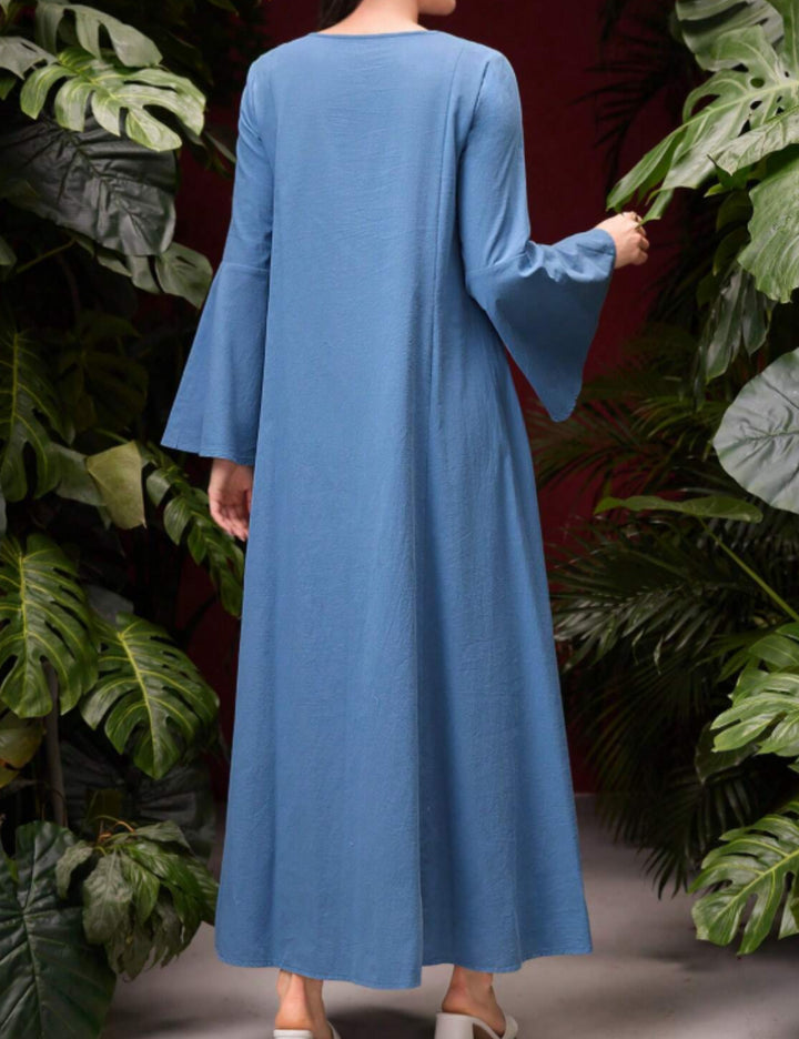 Shein maxi ruha, kék