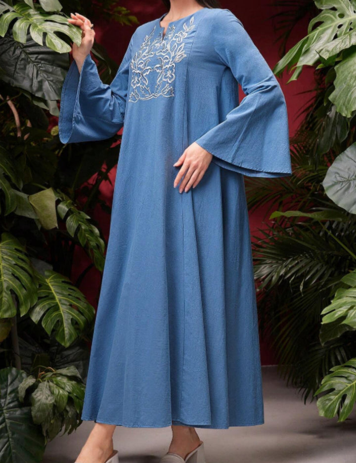 Shein maxi ruha, kék