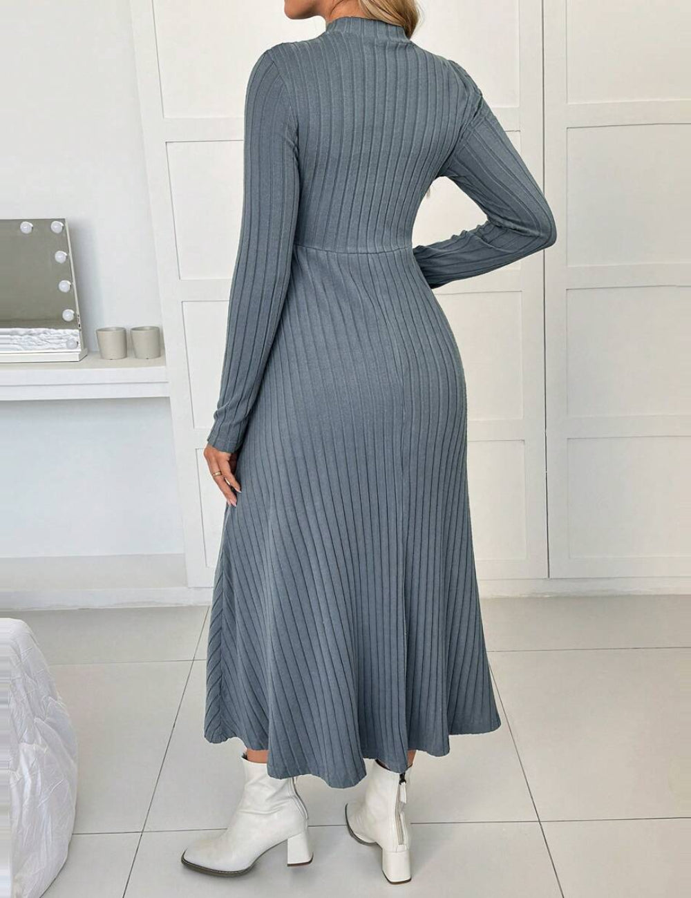 Shein maxi ruha, kék