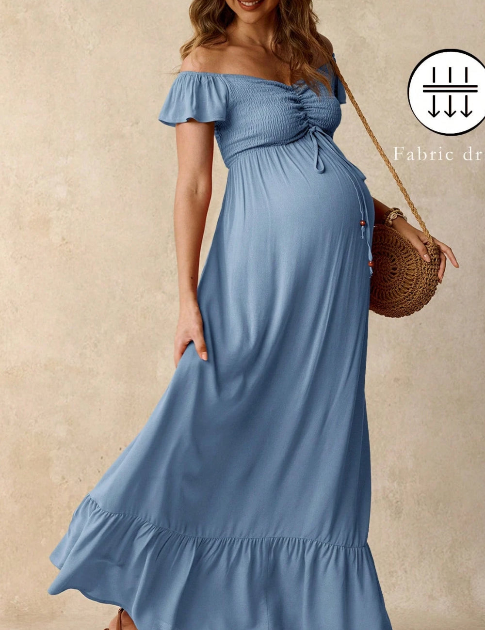 Shein maxi ruha, kék