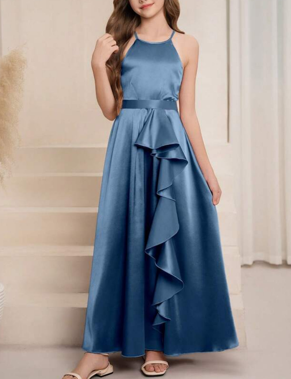 Shein maxi ruha, kék