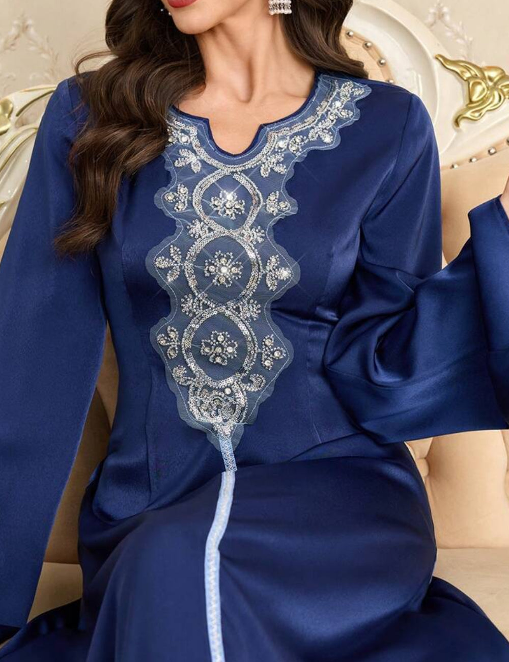 Shein maxi ruha, kék