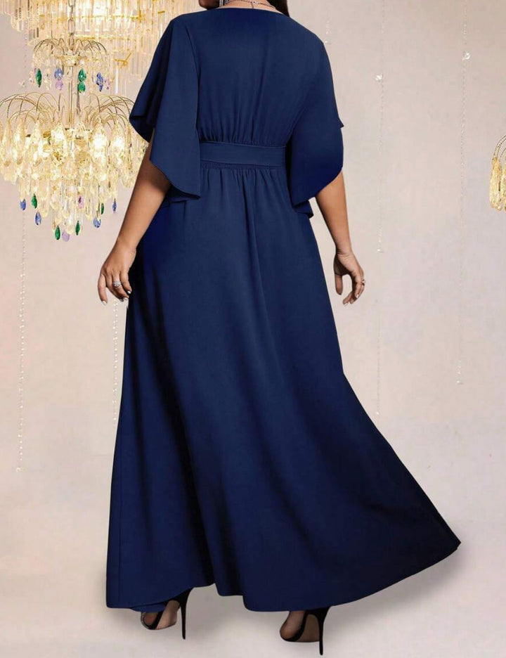 Shein Curve+ maxi ruha, kék