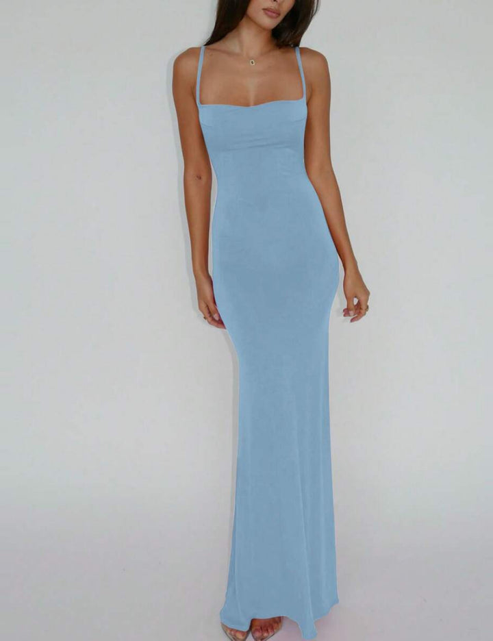 Shein maxi ruha, kék