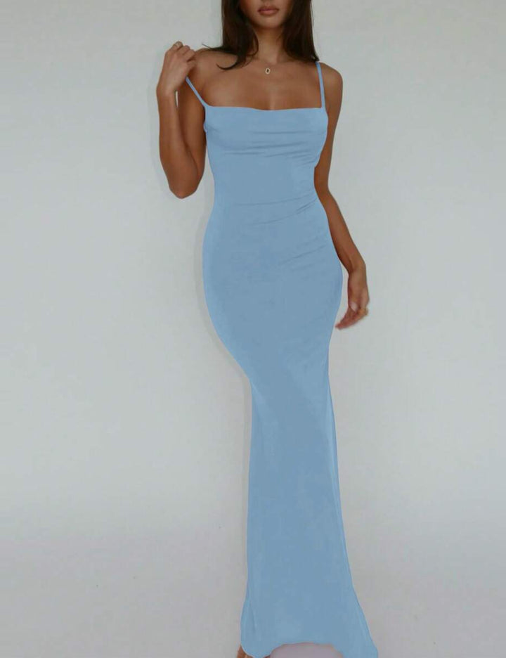 Shein maxi ruha, kék