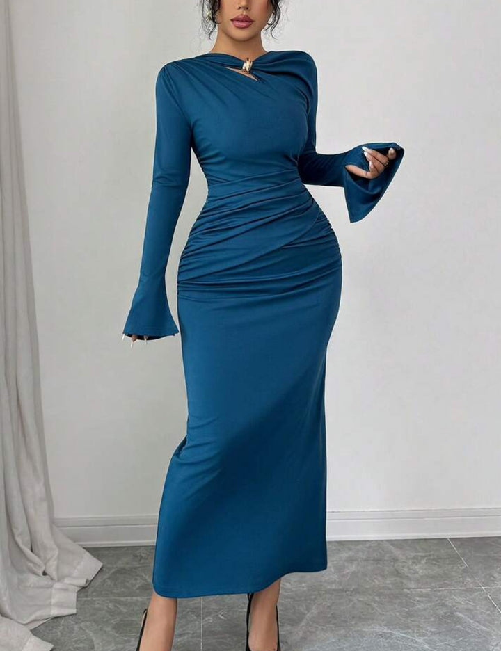 Shein maxi ruha, kék