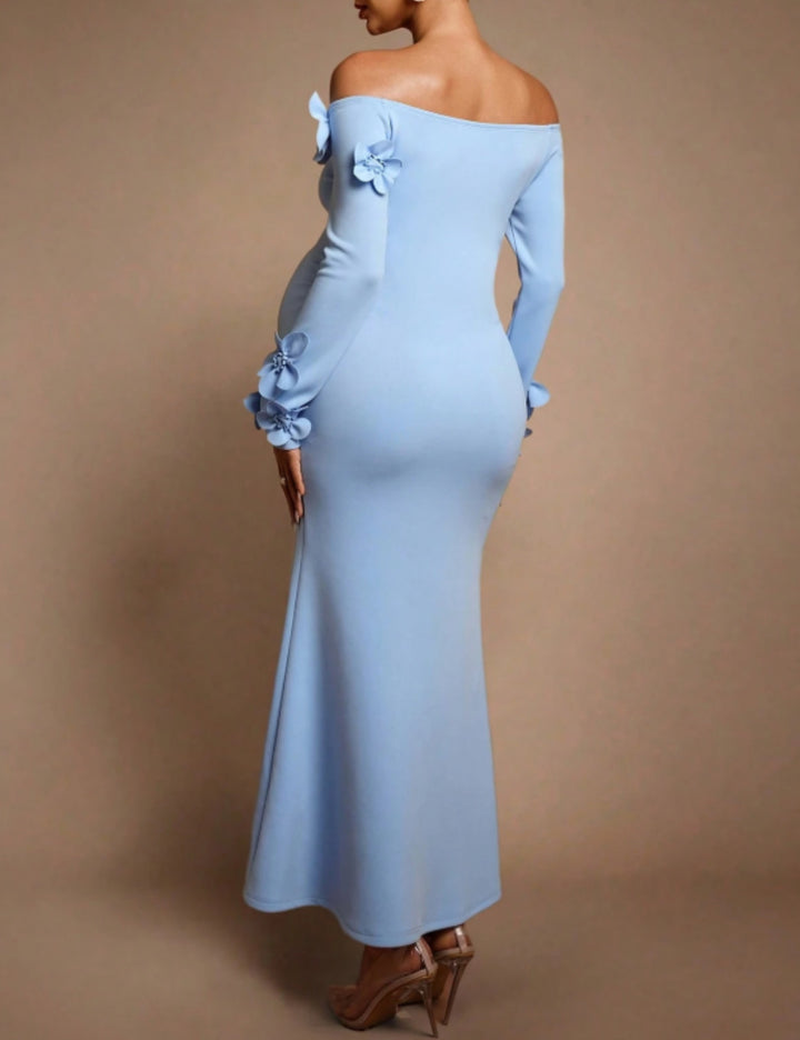 Shein maxi ruha, kék