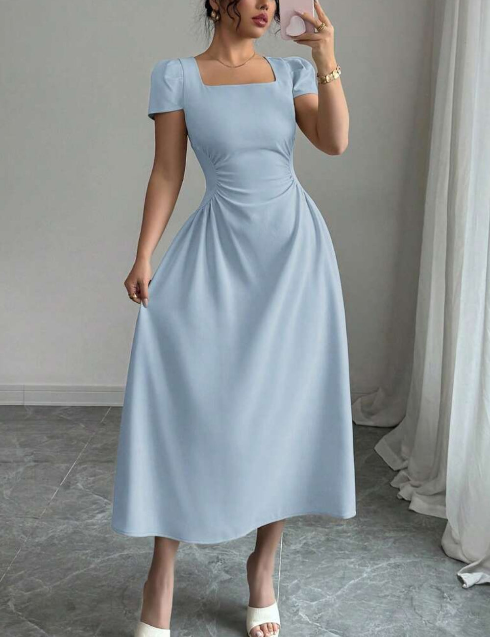 Rochie maxi Shein, albastru
