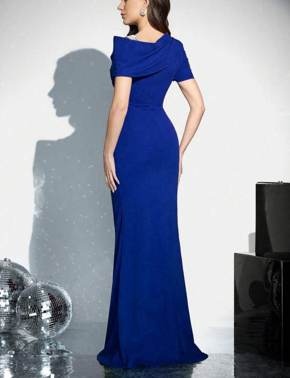 Shein maxi ruha, kék