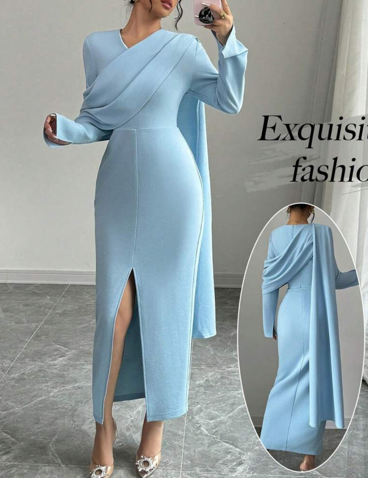 Shein maxi ruha, kék