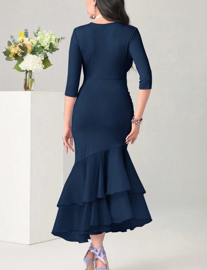 Shein maxi ruha, kék