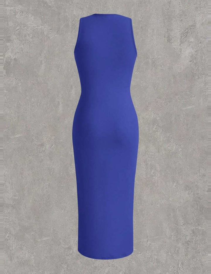 Shein Curve+ maxi ruha, kék