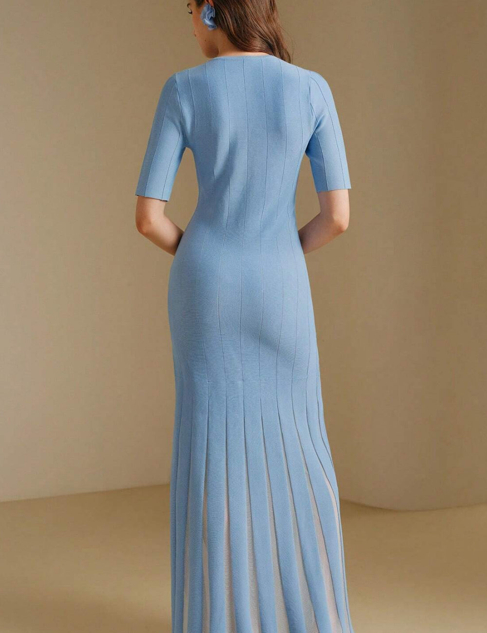 Shein maxi ruha, kék