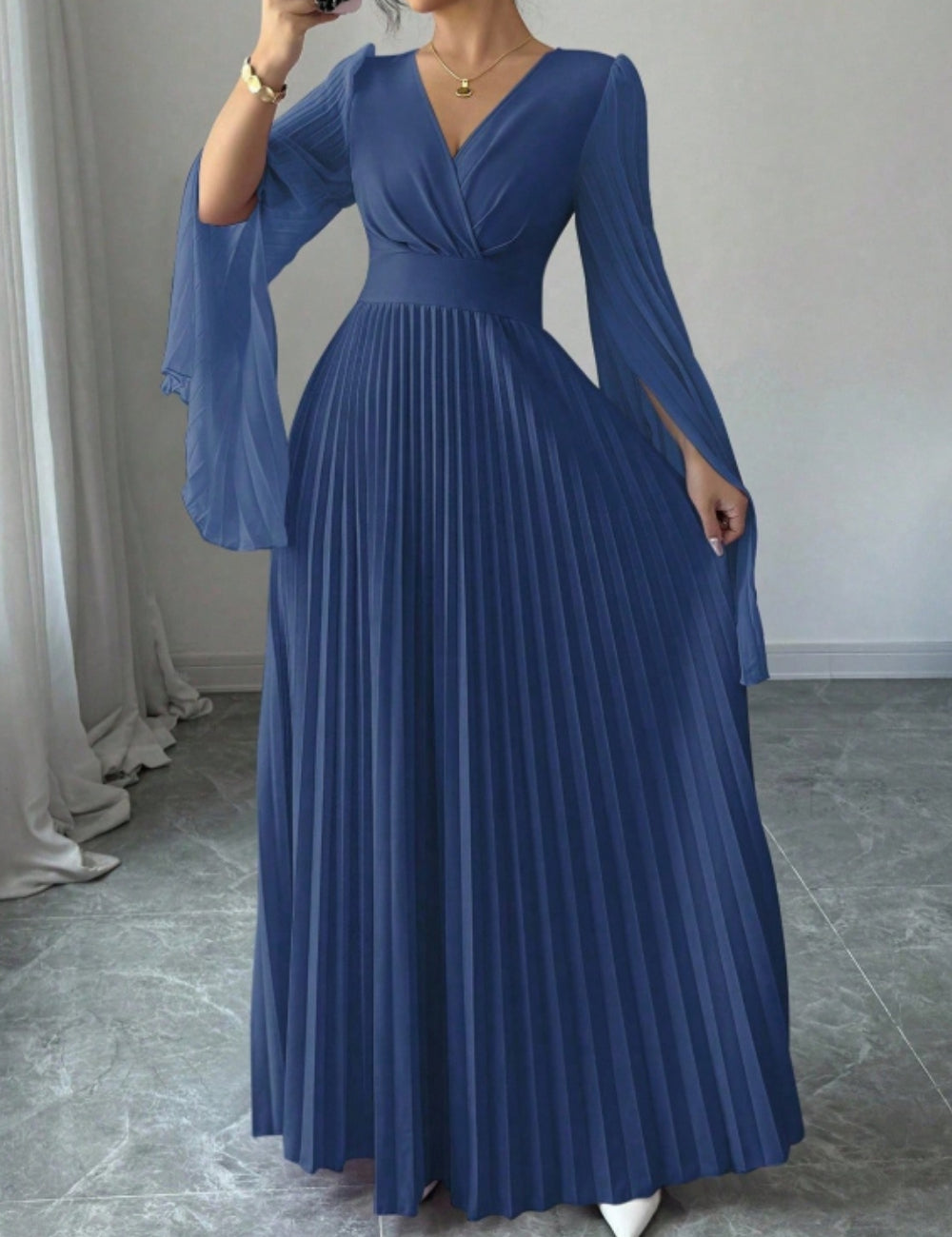 SHEIN maxi ruha, kék