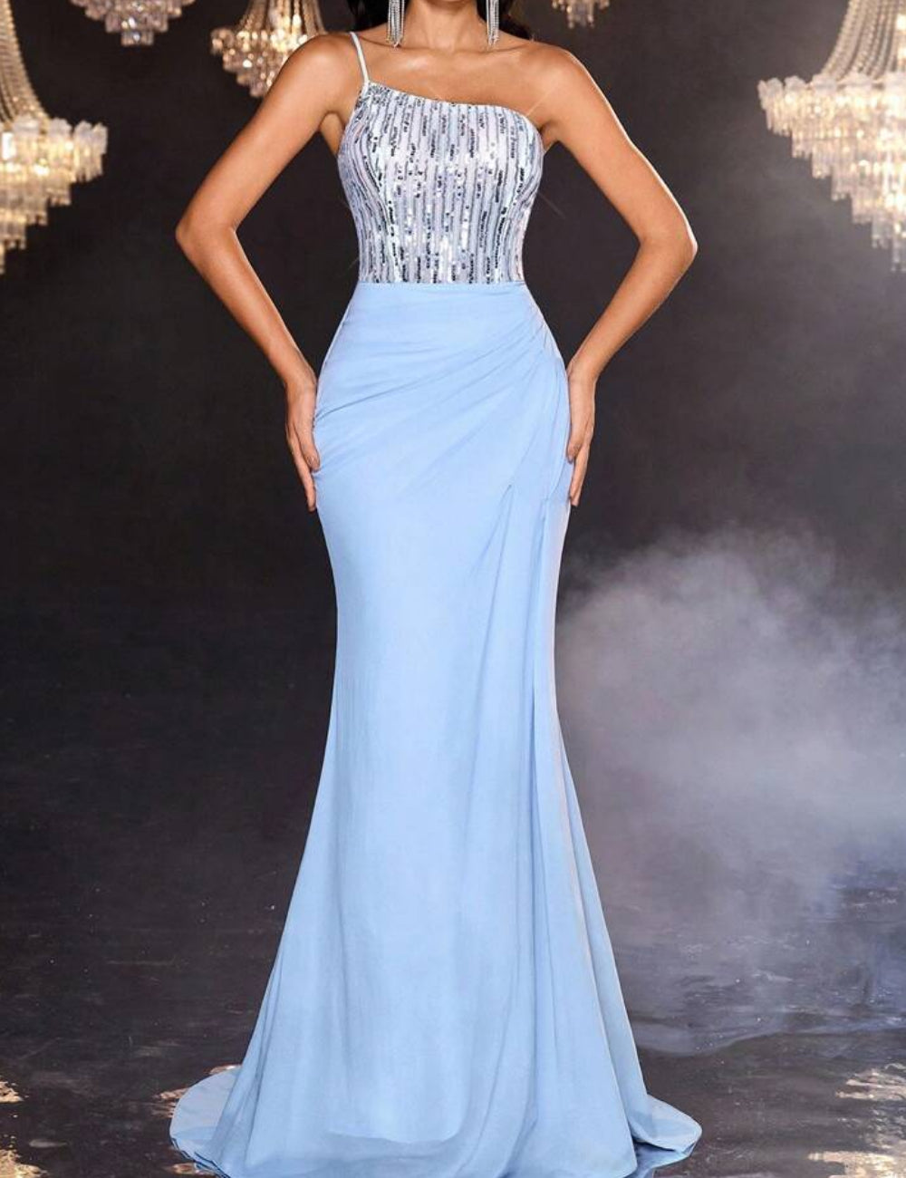 Rochie maxi Shein, albastru