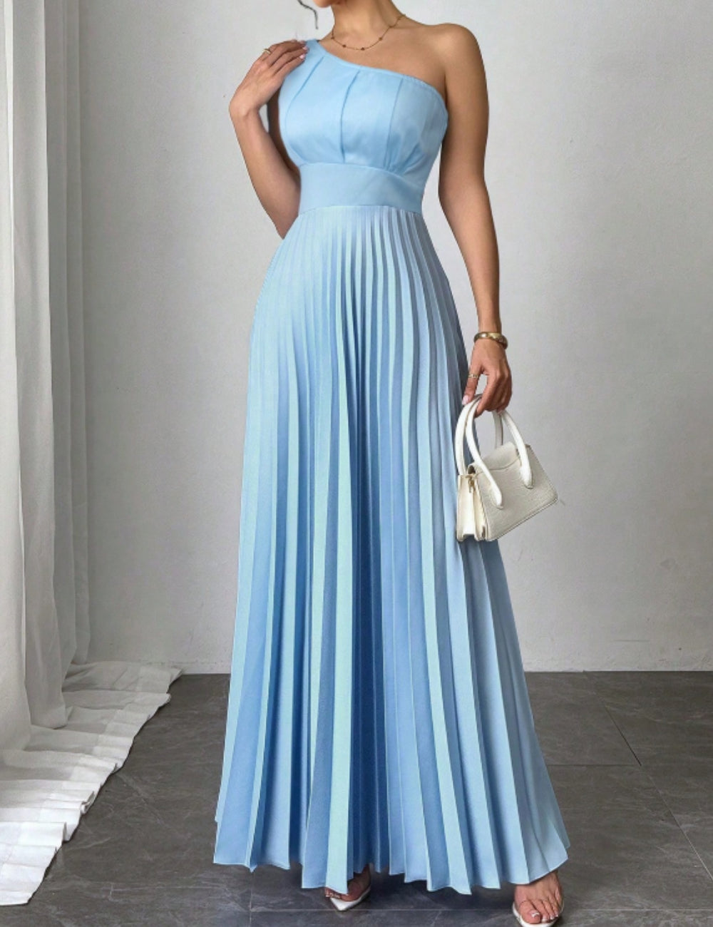 Shein maxi ruha, kék