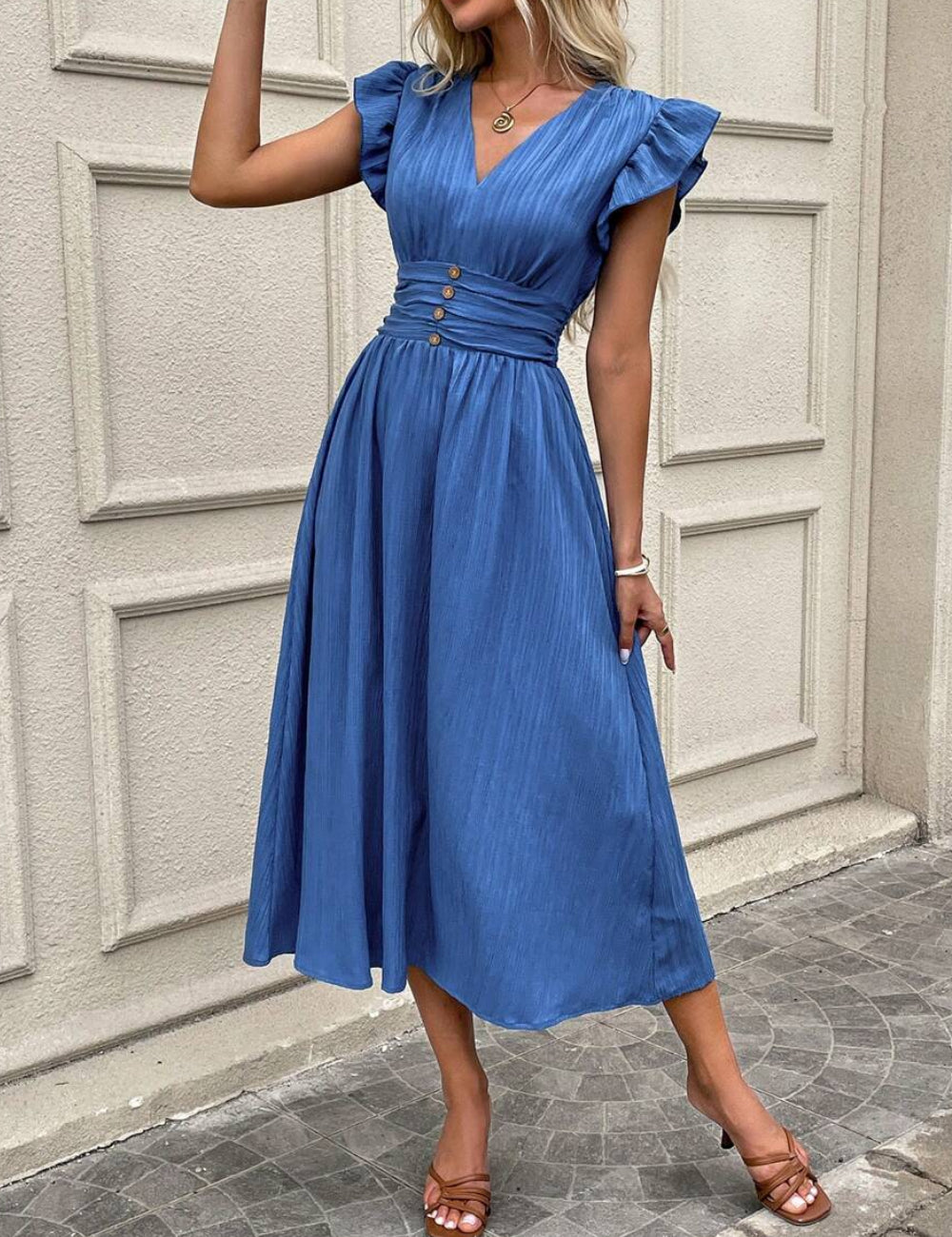 Rochie maxi Shein, albastru