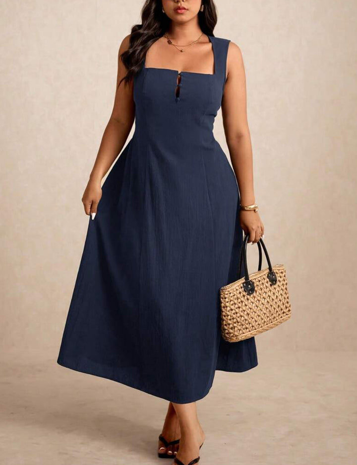 Rochie maxi Shein Curve+, albastru