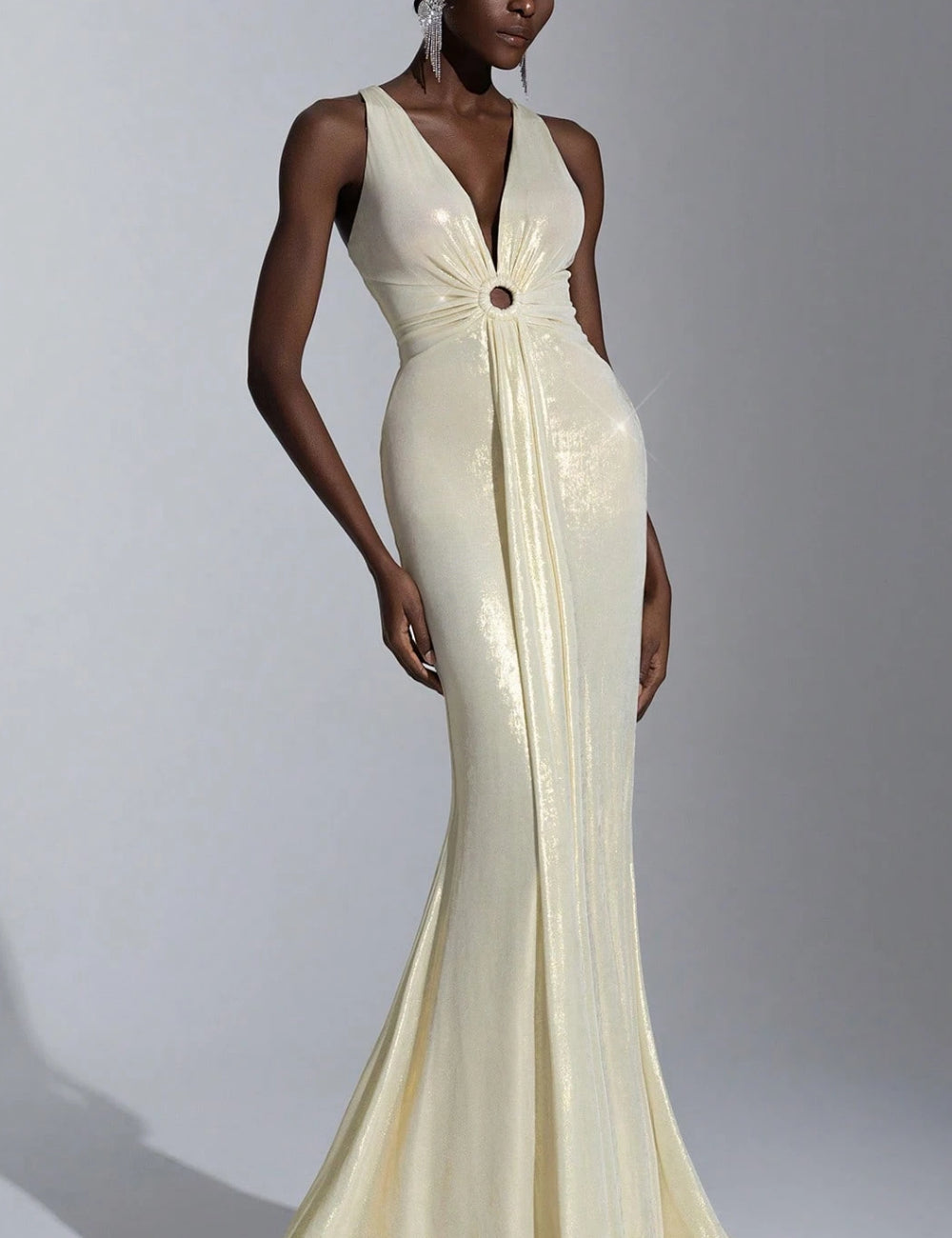 Shein maxi ruha, arany