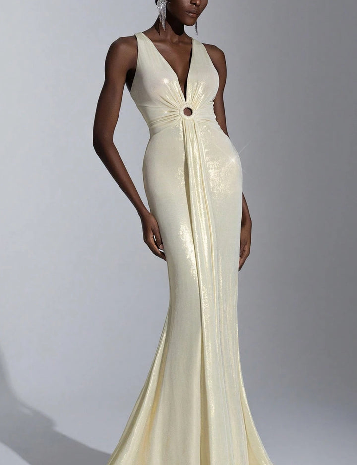 Shein maxi ruha, arany