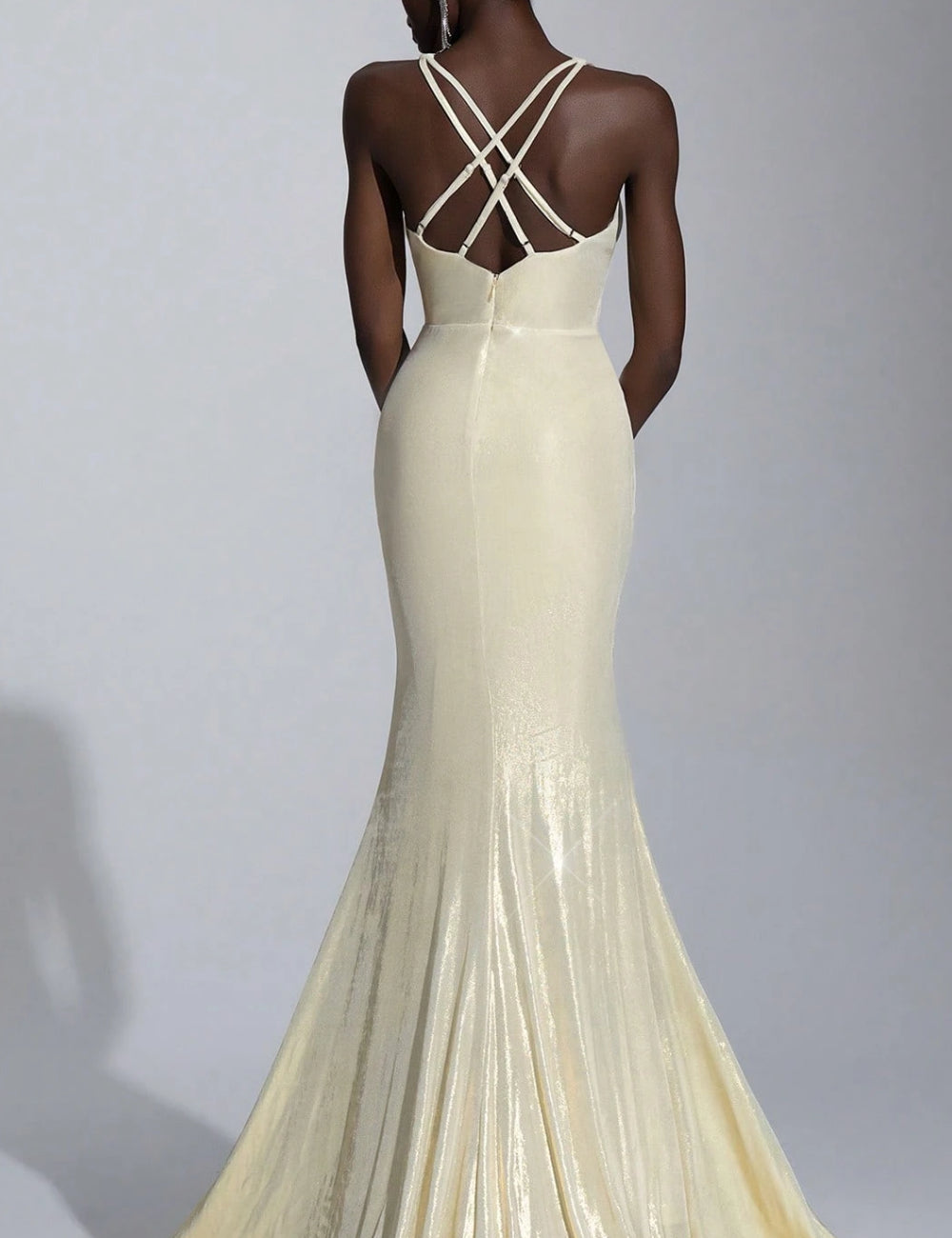 Shein maxi ruha, arany