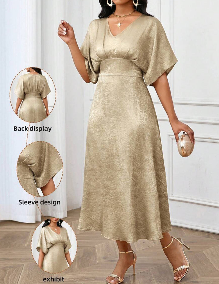 Shein maxi ruha, arany színű