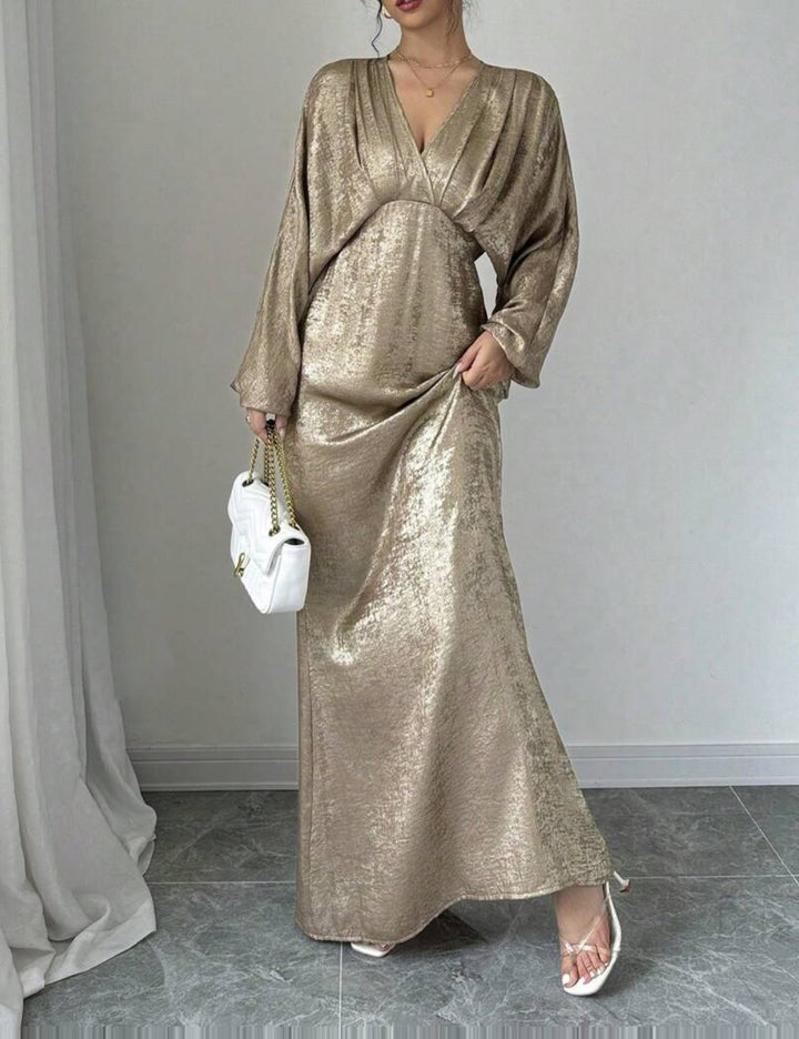 Shein maxi ruha, arany