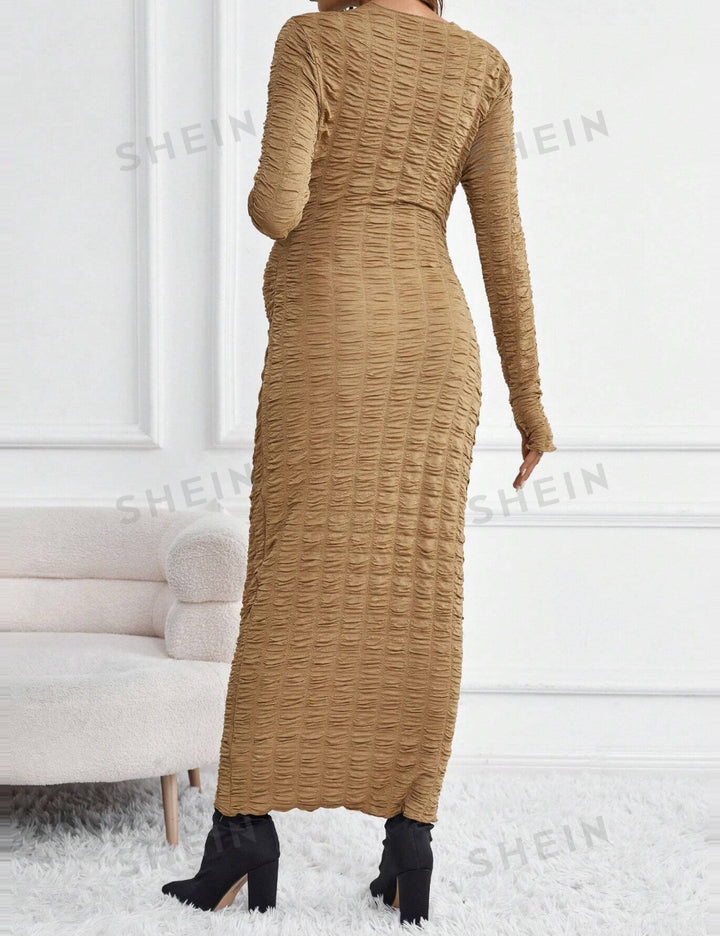 Shein maxiruha, bézs