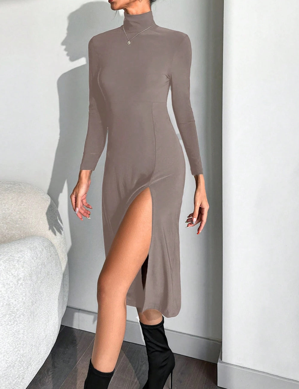 Shein maxi ruha, bézs