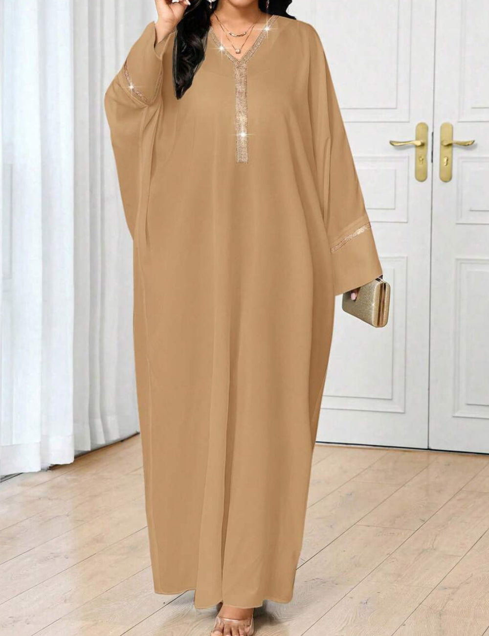 Shein maxi ruha, bézs