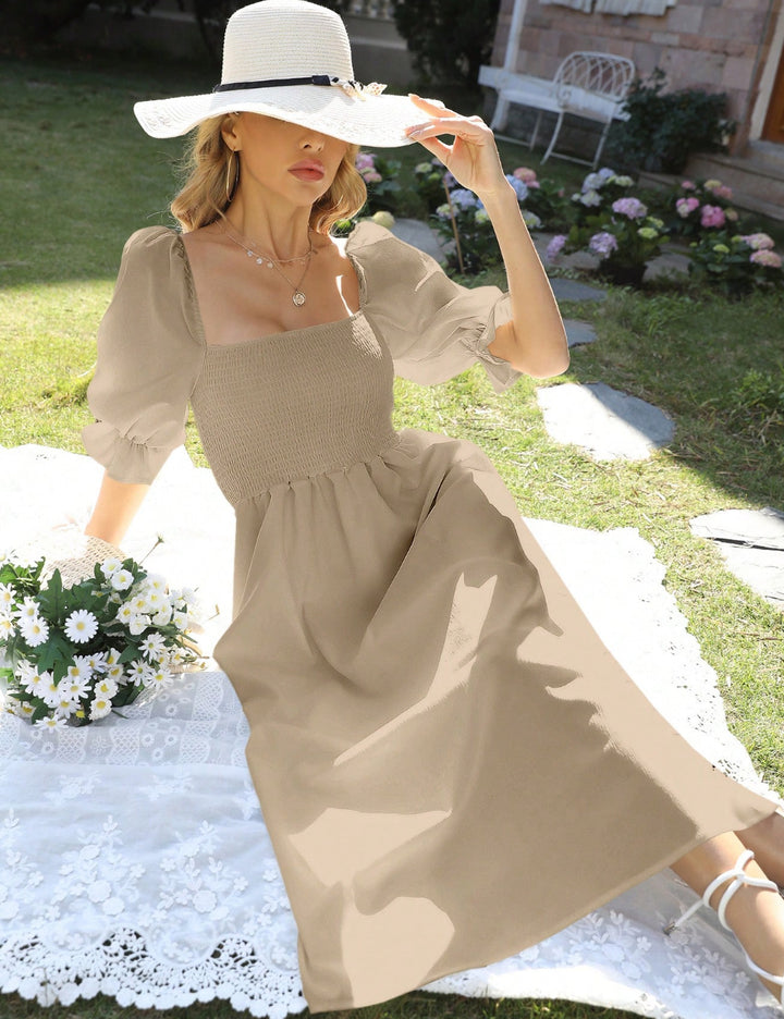 Shein maxi ruha, bézs