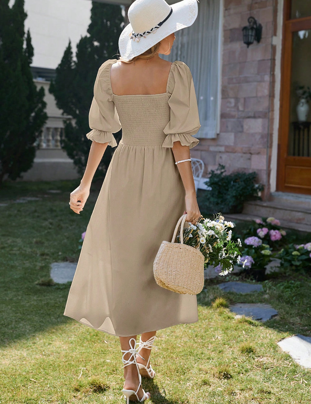 Shein maxi ruha, bézs