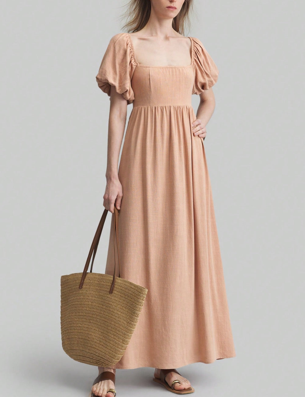 Shein maxi ruha, bézs
