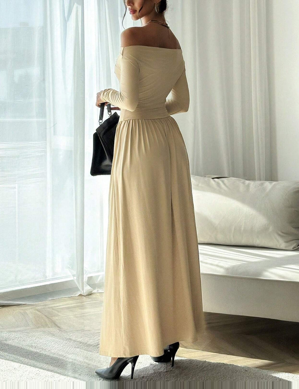 Shein maxi ruha, bézs