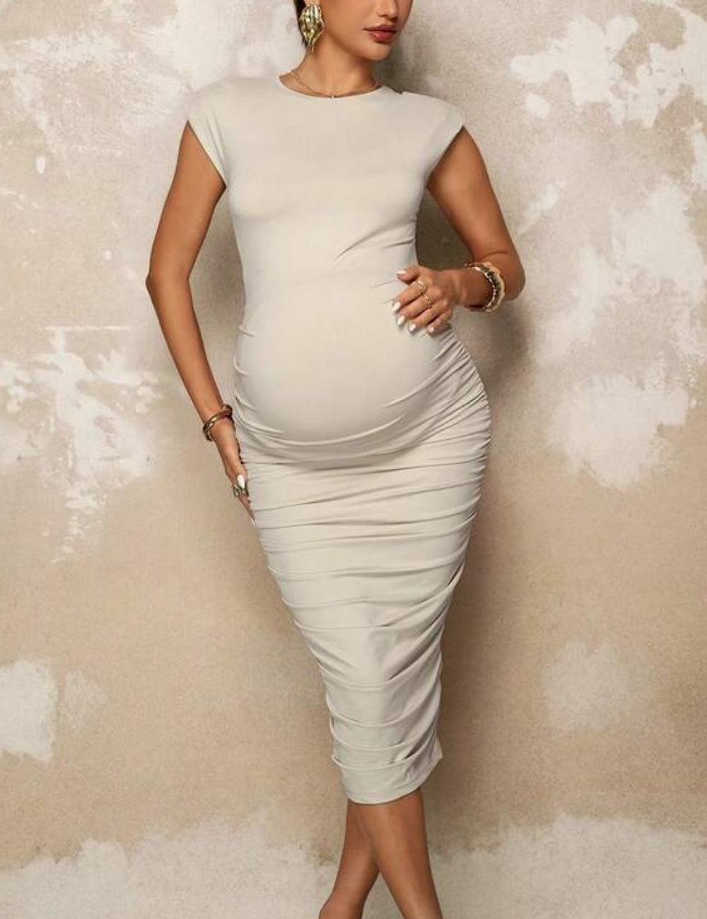 Shein maxi ruha, bézs