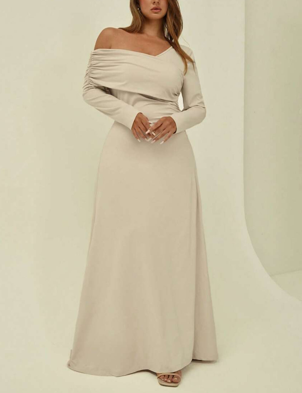 SHEIN Maxi ruha, bézs
