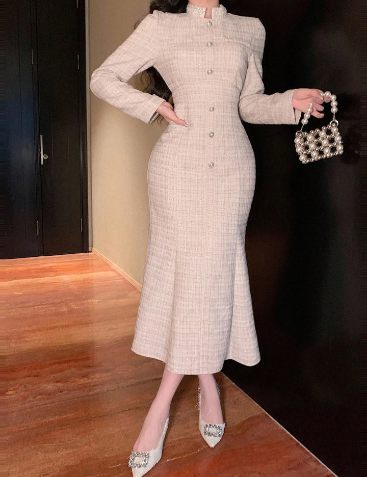 Shein maxi ruha, bézs