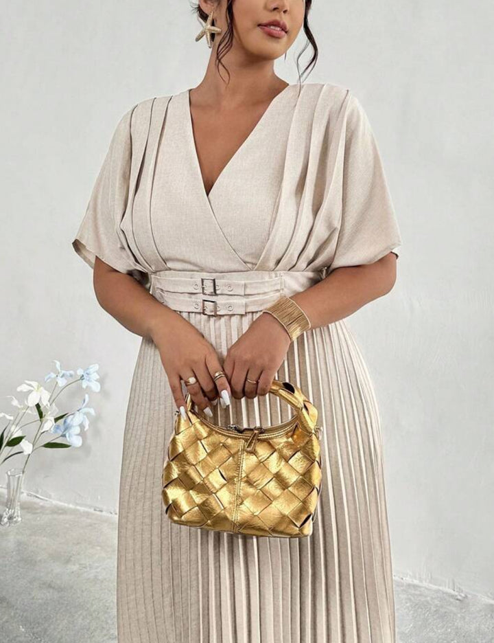 Rochie maxi Shein Curve+, bej