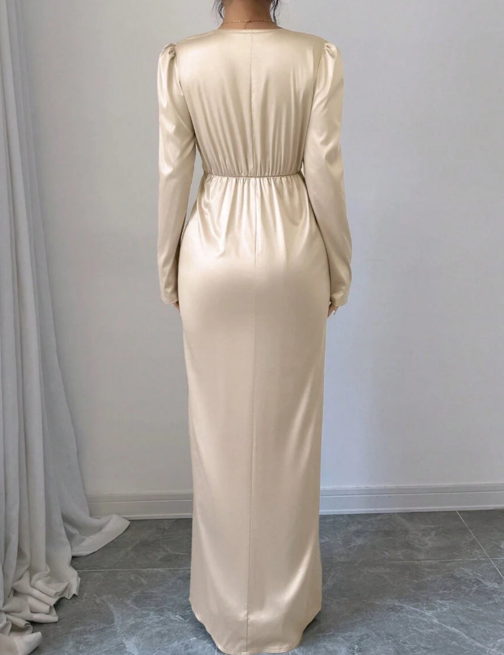 Rochie maxi Shein, bej