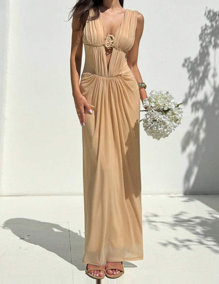 Rochie maxi Shein, bej