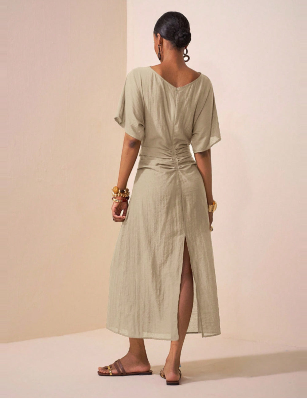 Rochie maxi Shein, bej