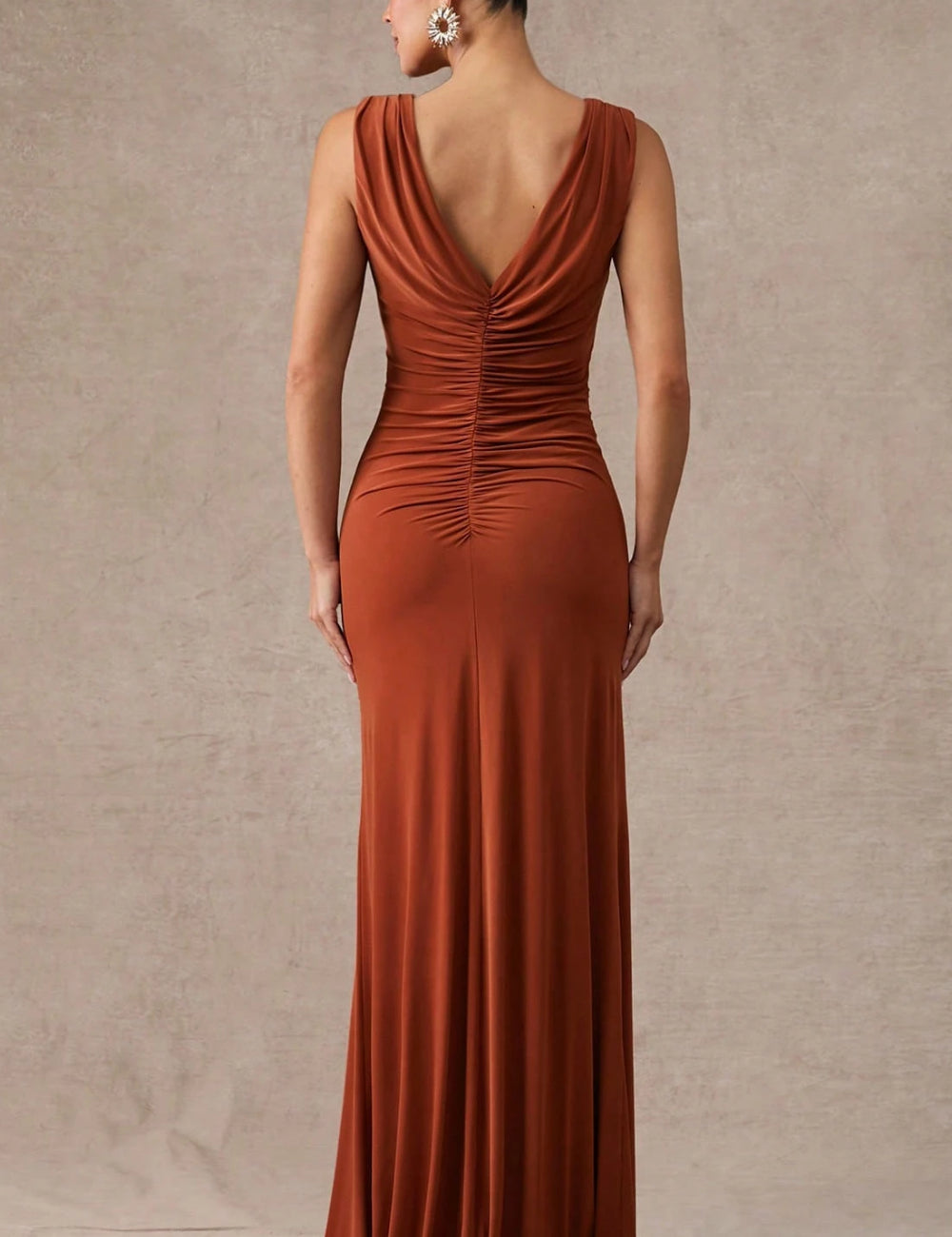 Rochie maxi Shein, cărămiziu