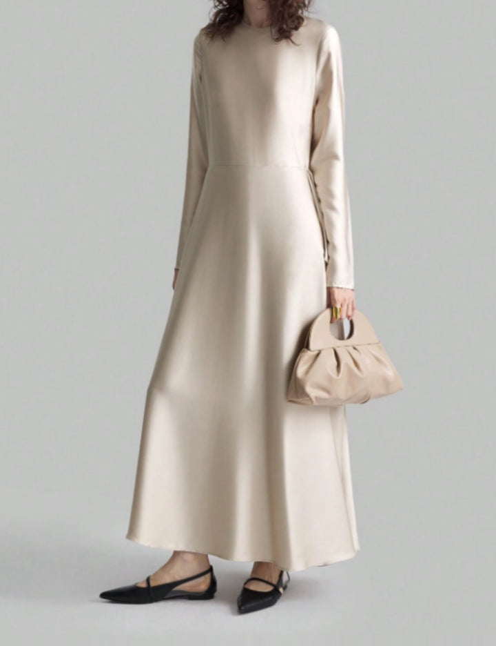 Shein maxi ruha, krém