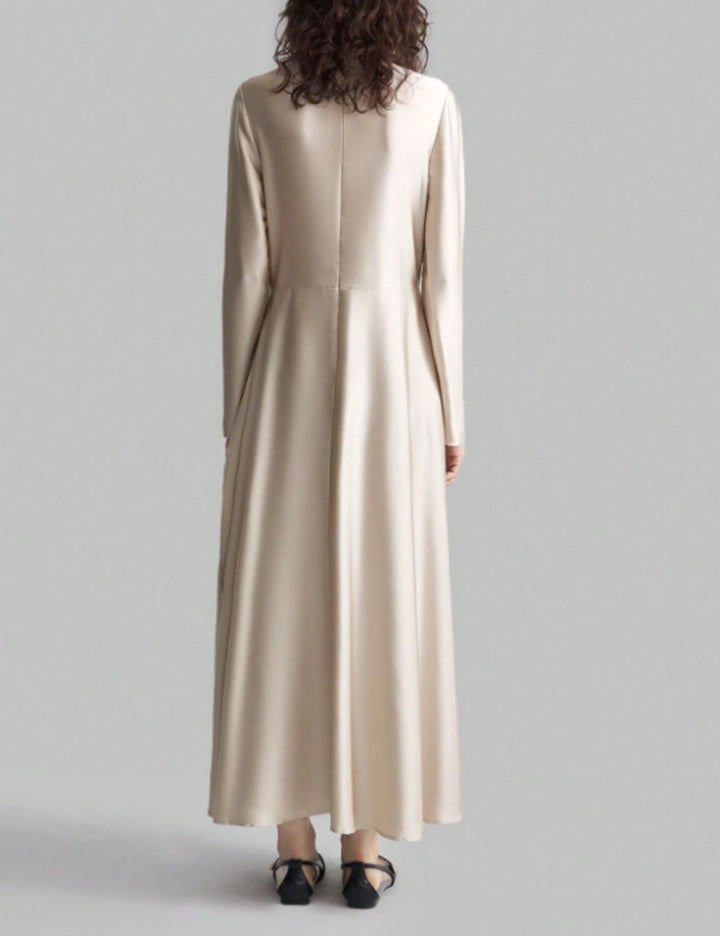 Shein maxi ruha, krém